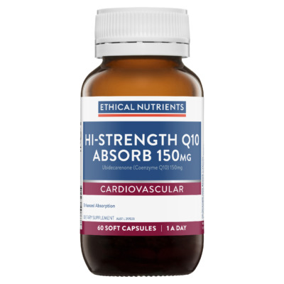 Ethical Nutrients Hi-strength Q10 Absorb 150mg 60 Capsules