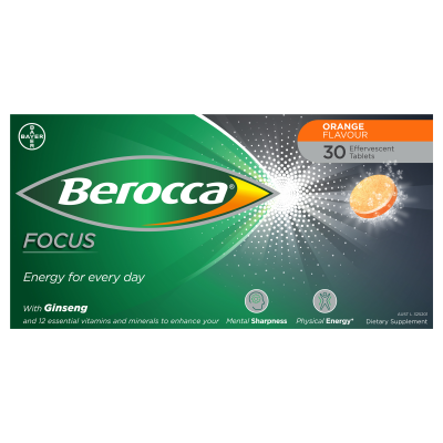 Berocca Focus Effervescent 30 Tablets