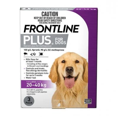 Frontline Plus Purple For Large Dogs
