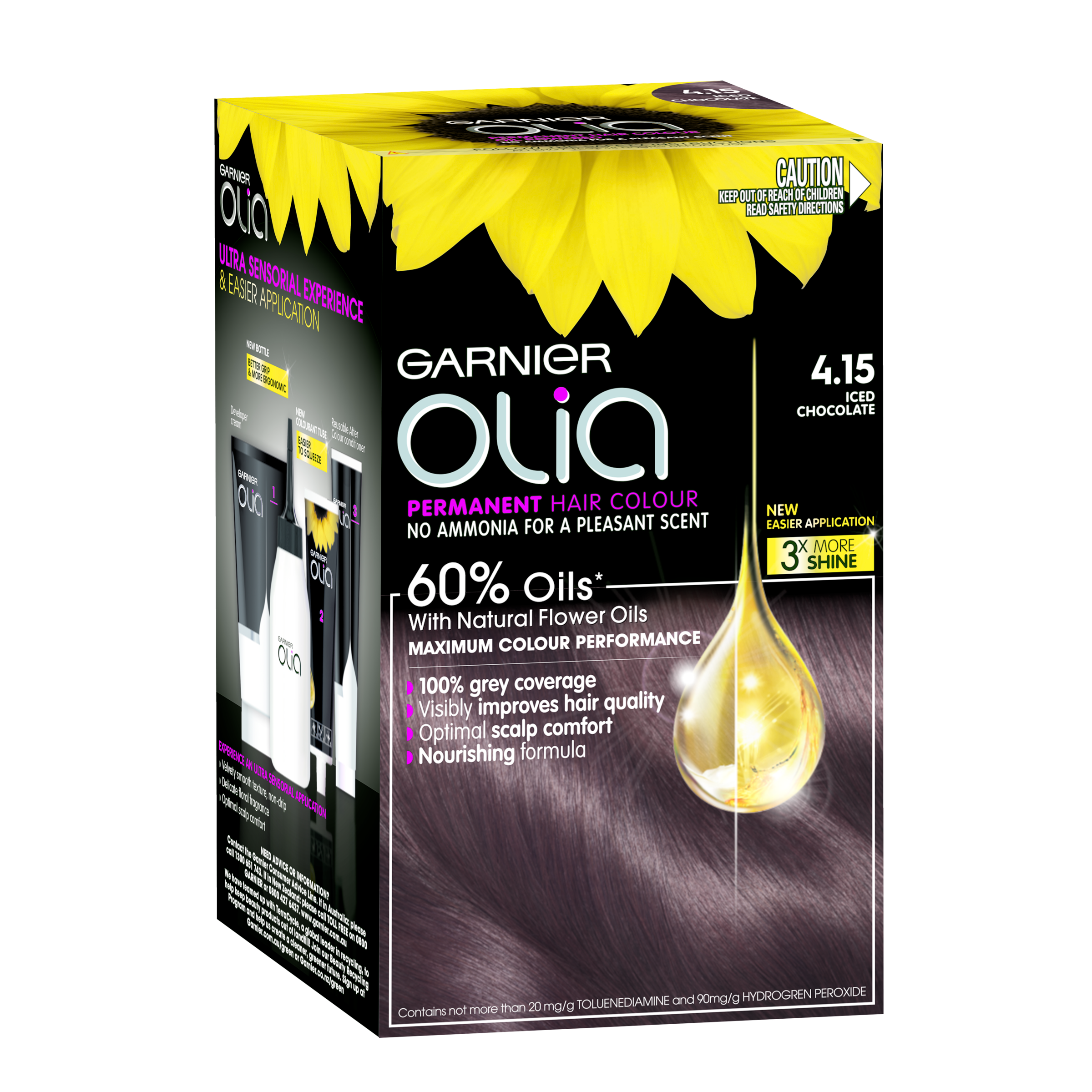 Garnier Olia Permanent Hair Colour 4.15 Iced Chocolate | National 
