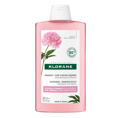 Klorane Soothing Shampoo with Peony 400ml - Sensitive Scalp (519065)