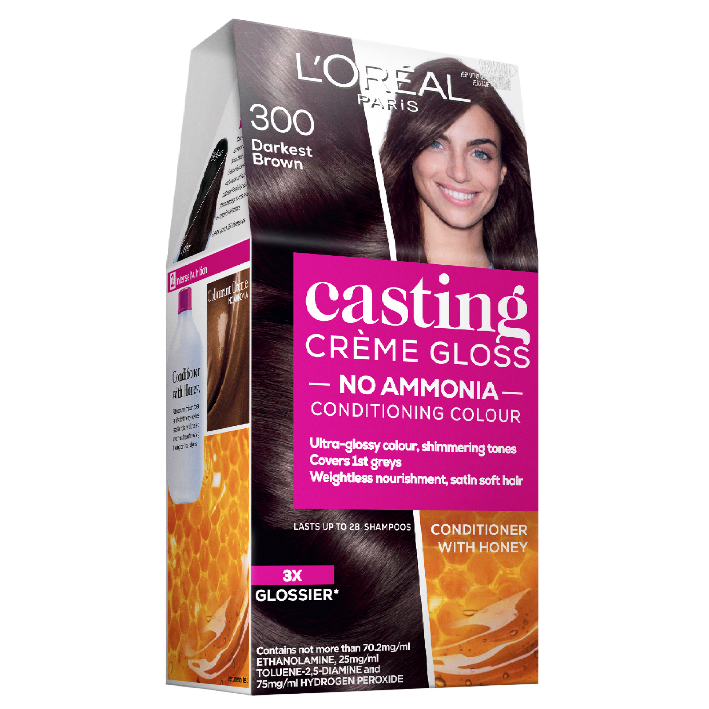 L'Oreal Paris Casting Crème Gloss Semi-Permanent Hair Colour 300 Darkest  Brown - National Pharmacies