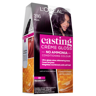 L'Oréal Paris Casting Crème Gloss Semi-Permanent Hair Colour - 316 Plum (Ammonia Free)