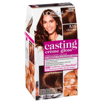 L'Oréal Paris Casting Crème Gloss Semi-Permanent Hair Colour - 535 Chocolate (Ammonia Free)