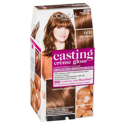 L'Oréal Paris Casting Crème Gloss Semi-Permanent Hair Colour - 600 Light Brown (Ammonia Free)