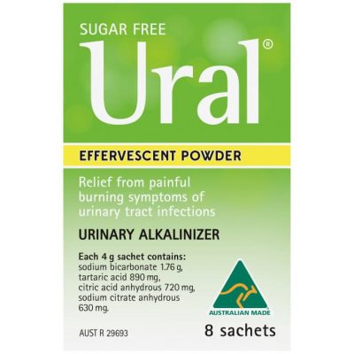 Ural Effervescent Powder Sachets 4g 8 Pack