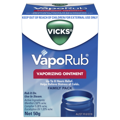 Vicks VapoRub Ointment Decongestant Chest Rub 50g