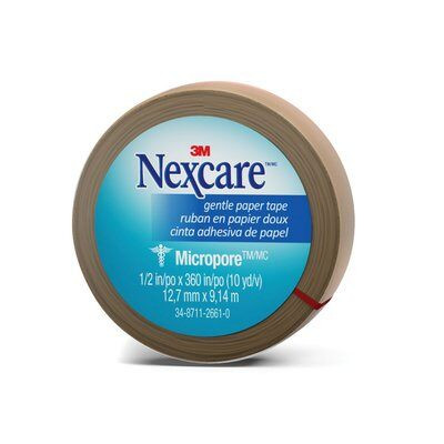 Nexcare Micropore First Aid Tape Tan 12.5mm x 9.1m