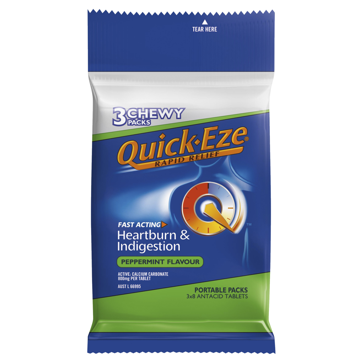 Quick-eze Heartburn & Indigestion Relief Original 60 Pack