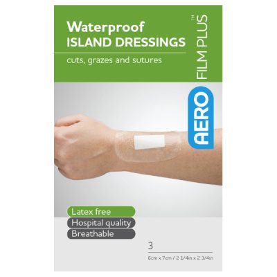 Aero Plus Waterproof Island Film Dressings 7cm