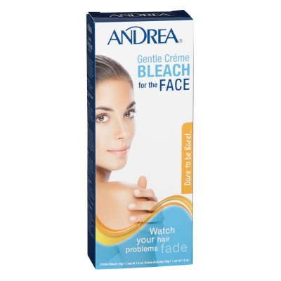 Andrea Gentle Cream Bleach for the Face - 42g + 28g