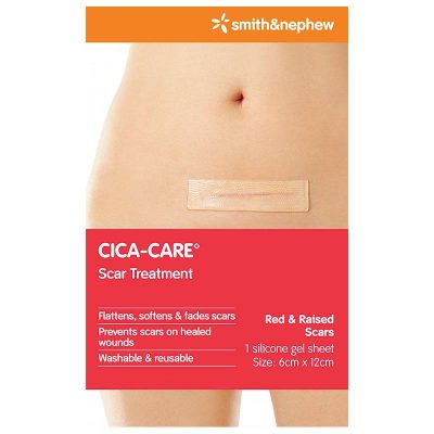 Cica Care Scar Silicone Gel Sheet 12cm x 6cm (This contains 1 sheet only)