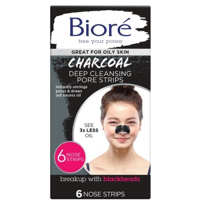 Bioré Deep Cleansing Charcoal Pore Strips 6 Strips