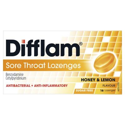 Difflam Sore Throat Lozenges Honey & Lemon