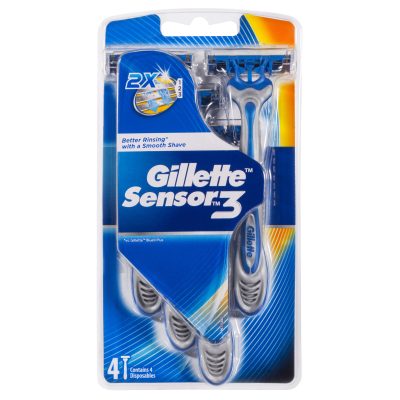 Gillette Sensor Disposable Razors - 4 Pack
