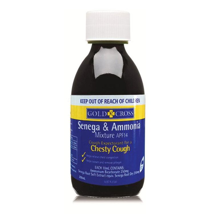 Gold Cross Senega & Ammonia For Chesty Cough National Pharmacies