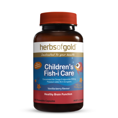 Herbs of Gold Children’s Fish-i Care 60 Chewable Tablets
