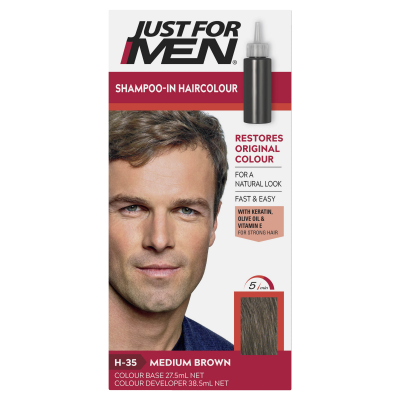 Just For Men Shampoo-In Haircolour - Medium Brown