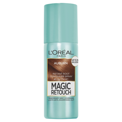 L'Oréal Paris Magic Retouch Temporary Root Concealer Spray - Auburn (Instant Grey Hair Coverage)