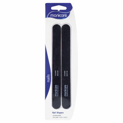 Manicare Nail Shapers, Coarse/Medium, 175mm - 2 Pack