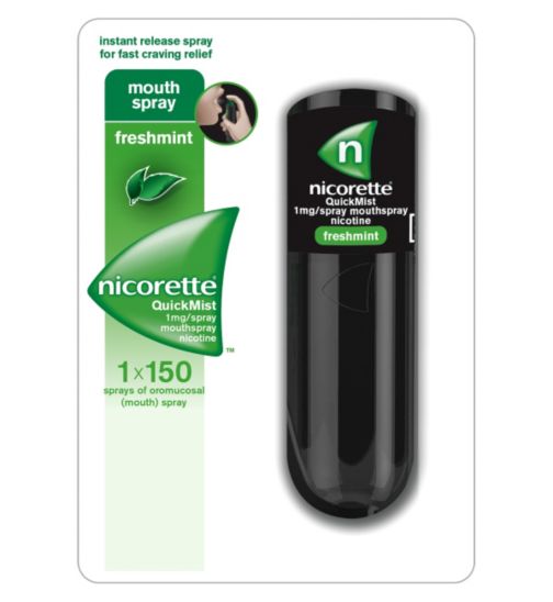 Nicorette Quick Mist Nicotine Freshmint Mouth Spray 150ml - National  Pharmacies