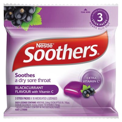 Nestle Soothers Blackcurrant 3 x 10 Pack