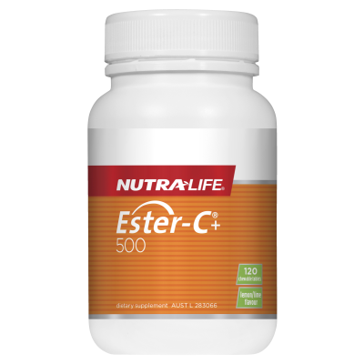 Nutra-Life Ester-C® + 500 120 chewable tablets front