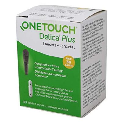 OneTouch Delica Plus Lancets 30g 0.32mm 100 Sterile Lancets