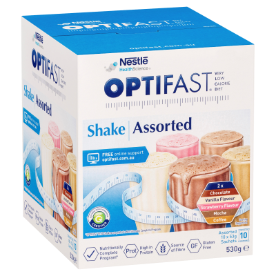 Optifast VLCD Shakes Assorted Pack - 10 x 53g