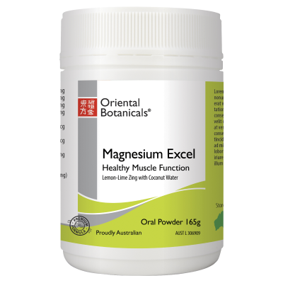 Oriental Botanicals Magnesium Excel Powder Lemon-Lime Zing 165g