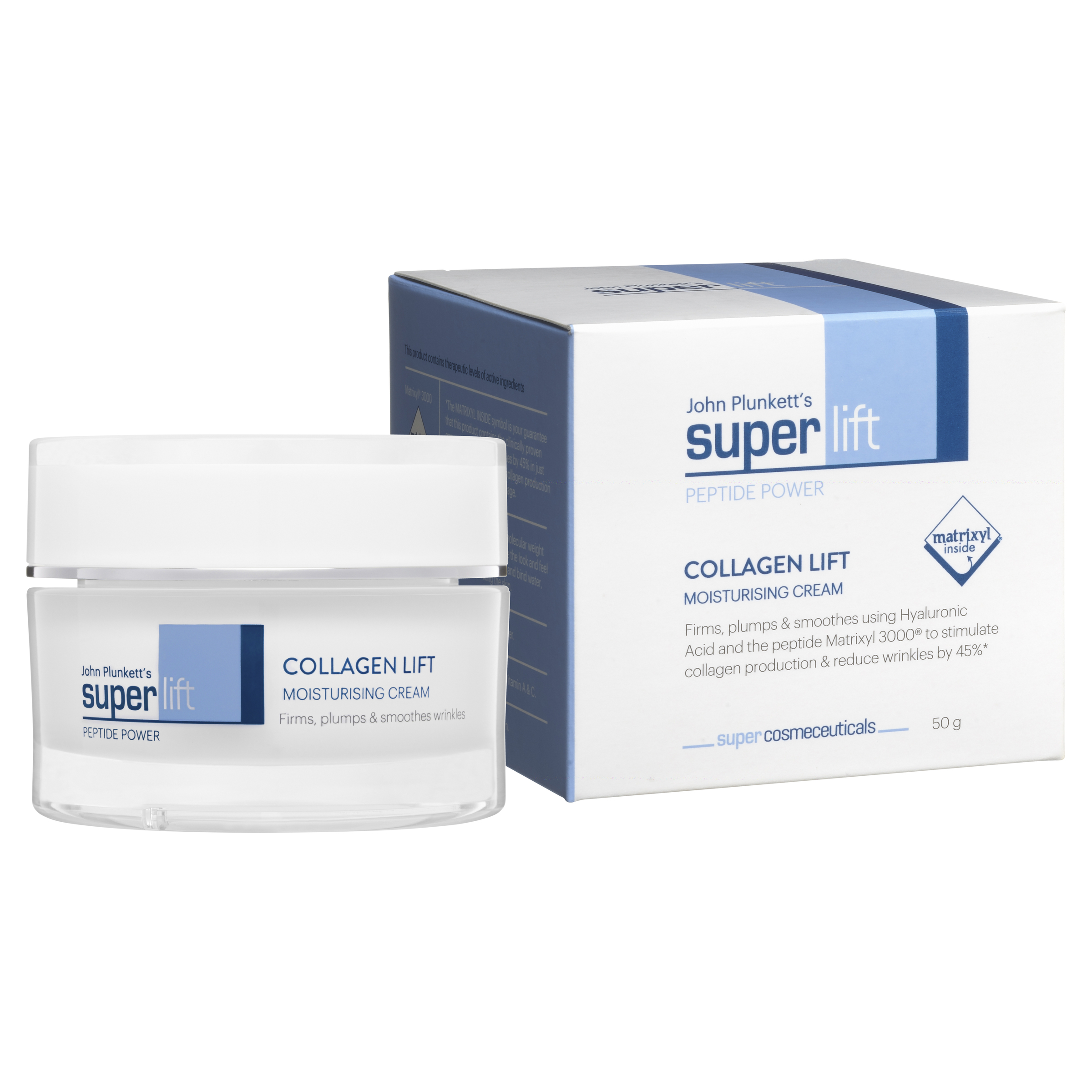 John Plunkett's SuperLift Collagen Lift Moisturising Cream - 50g