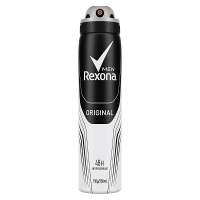 Rexona Men Antiperspirant Aerosol Deodorant Original with Antibacterial Protection - 250ml