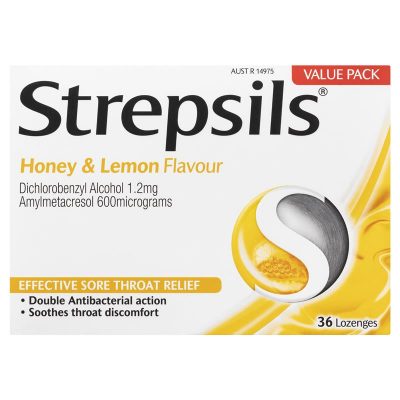 Strepsils Soothing Honey & Lemon Lozenges 30 Pack