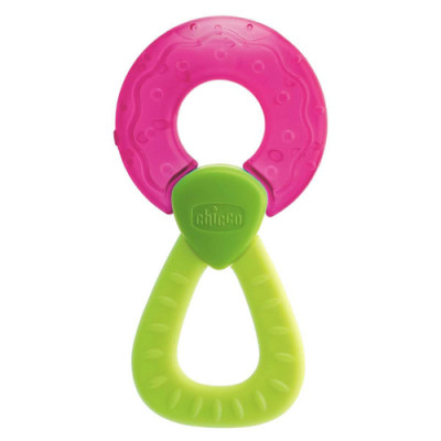 Chicco Fresh Relax Teething Ring Pink/Green