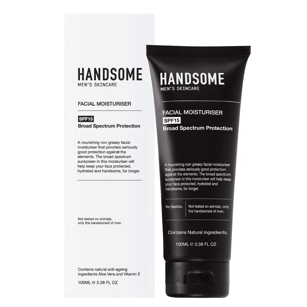 handsome mens skincare