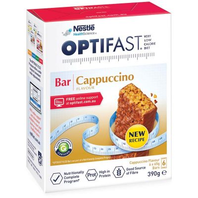 Optifast VLCD Bar Cappuccino - 6 Pack 60g Bars
