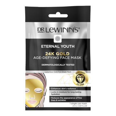 Dr Lewinns Eternal Youth 24K Gold Age-Defying Face Mask 1 Pack