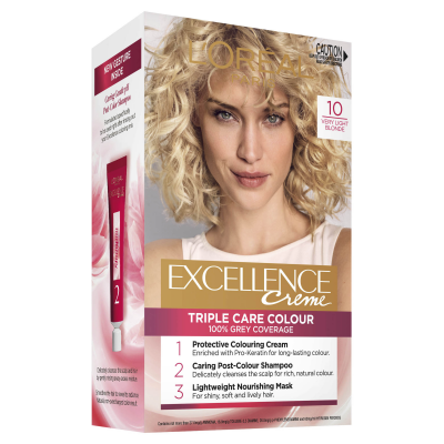 L'Oréal Paris Excellence Crème Permanent Hair Colour - 10 Very Light Blonde