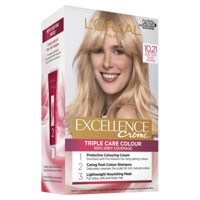 L'Oréal Paris Excellence Crème Permanent Hair Colour - 10.21 Very Light Pearl Blonde
