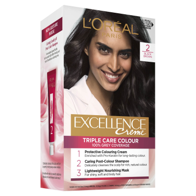 L'Oréal Paris Excellence Crème Permanent Hair Colour - 2 Black Brown.png