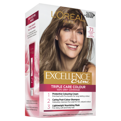 L'Oréal Paris Excellence Crème Permanent Hair Colour - 7.1 Dark Ash Blonde