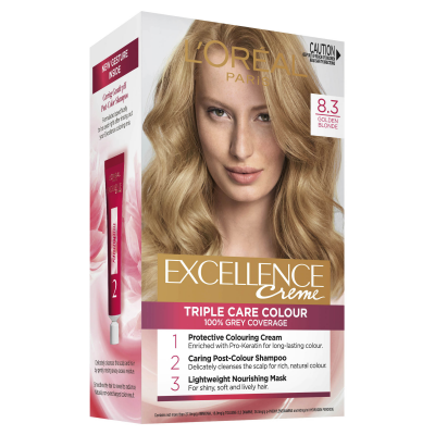 L'Oréal Paris Excellence Crème Permanent Hair Colour - 8.3 Golden Blonde