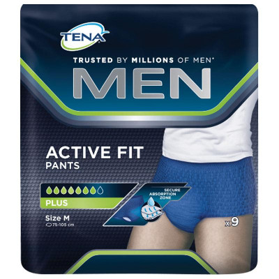 Tena Pant Men Active Fit Plus Medium - 9 Pack