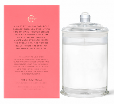 GLASSHOUSE FRAGRANCES Lost In Amalfi 380g Triple Scented Soy