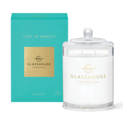 GLASSHOUSE FRAGRANCES Lost In Amalfi 380g Triple Scented Soy Candle