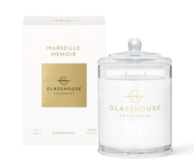 GLASSHOUSE FRAGRANCES Marseille Memoir 380g Triple Scented Soy Candle