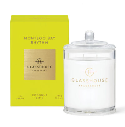 GLASSHOUSE FRAGRANCES Montego Bay Rhythm 380g Triple Scented Soy Candle