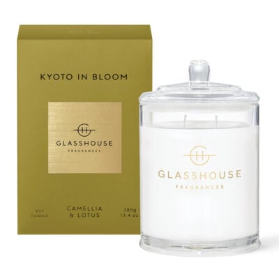 GLASSHOUSE FRAGRANCES Kyoto In Bloom 380g Triple Scented Soy Candle