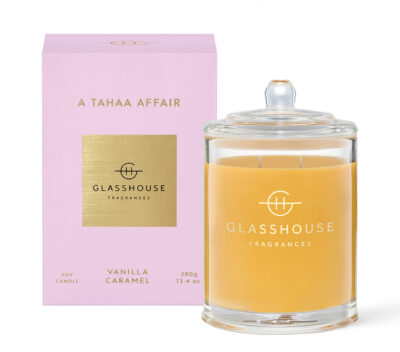 GLASSHOUSE FRAGRANCES A Tahaa Affair 380g Triple Scented Soy Candle