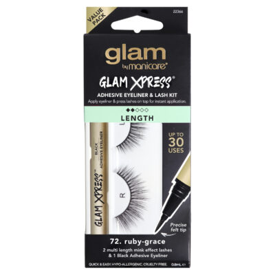 Glam by Manicare 72. Ruby-Grace Glam Xpress® Adhesive Eyeliner & Lash Kit